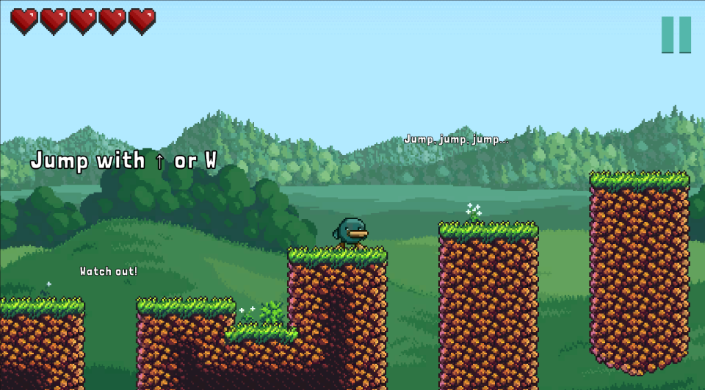 Mossvale Screenshot - Jumping platforms